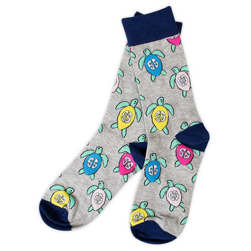 Turtle Preppy Sock by Simply Southern