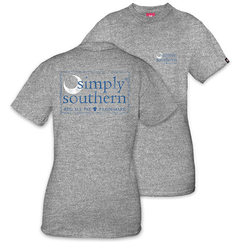 Large Moon Gray Unisex Short Sleeve Tee by Simply Southern