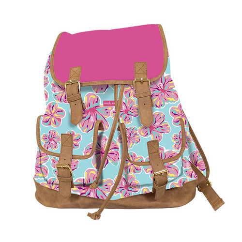 Hibiscus Bookbag by Simply Southern