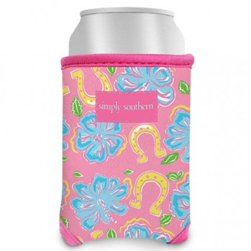 Hibiscus Embellished Can Cooler by Simply Southern