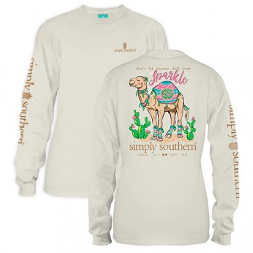 XXLarge Don't Let Someone Dull Your Sparkle Pearl Long Sleeve Tee by Simply Southern