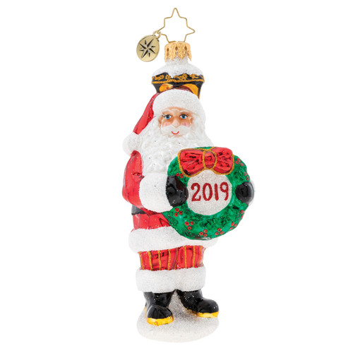 Celebrate 2019 Santa! Ornament by Christopher Radko