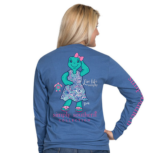 Small Save the Turtles Zoey Moonrise Long Sleeve Tee by Simply Southern