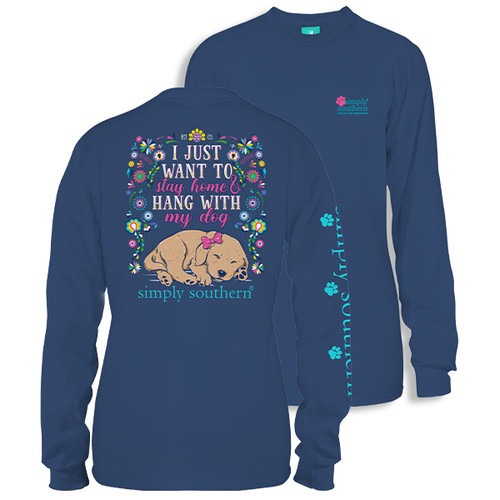 X-Large Want My Dog Moonrise Long Sleeve Tee by Simply Southern