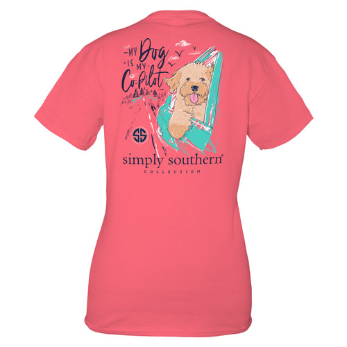 Large Begonia Pilot Short Sleeve Tee by Simply Southern