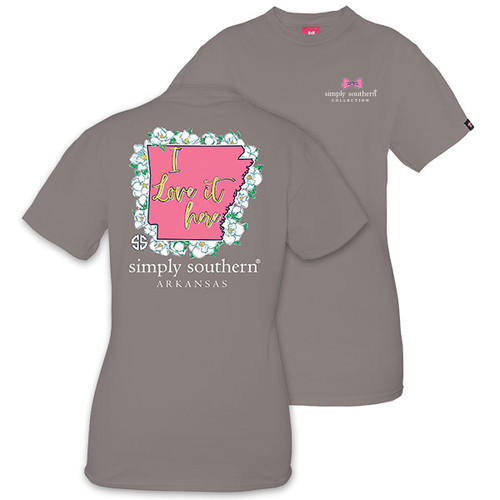 Small Arkansas I Love it Here Short Sleeve Tee by Simply Southern