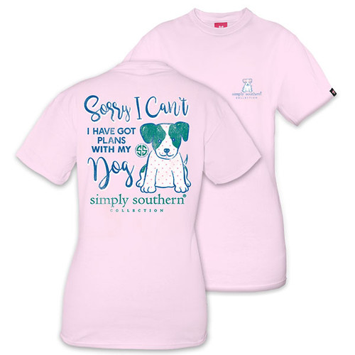 XXLarge I Have Plans With My Dog Short Sleeve Tee by Simply Southern