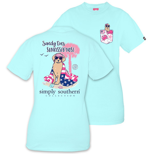XX-Large Sandy Toes Marine Short Sleeve Tee by Simply Southern