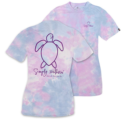 Large Save the Turtles Logo Dream Dye Short Sleeve Tee by Simply Southern