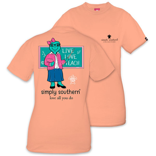 XLarge Save the Turtles Live Love Teach Short Sleeve Tee by Simply Southern