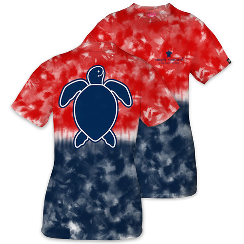 Medium Save the Turtles Logo America Short Sleeve Tee by Simply Southern