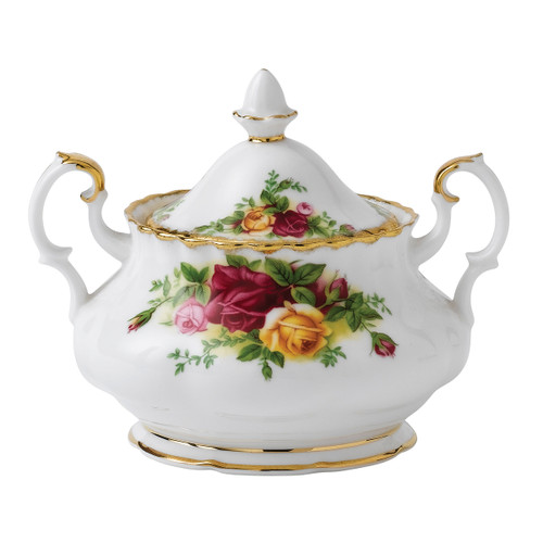 Old Country Roses Covered Sugar Dish by Royal Albert