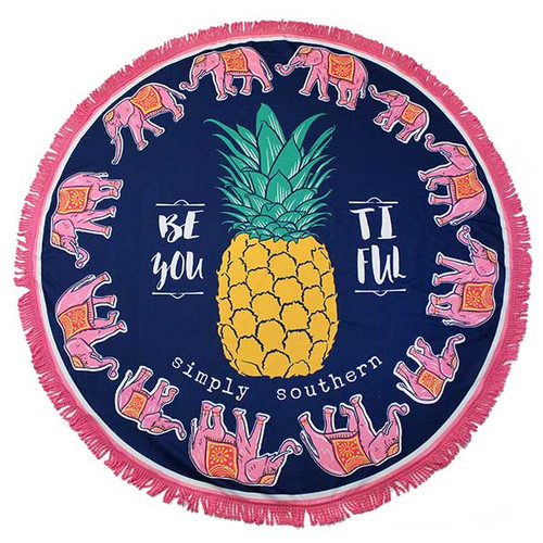 Beyoutiful Pineapple Beach Towel by Simply Southern