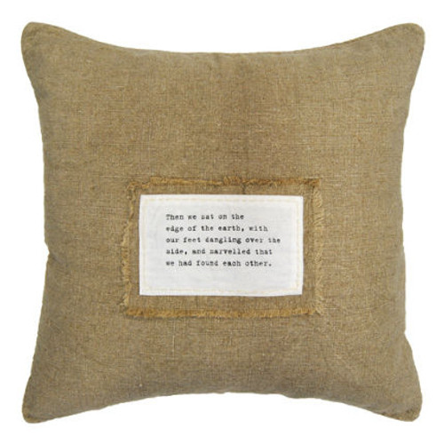 24" X 24" Then We Sat Patch Pillow by Sugarboo Designs