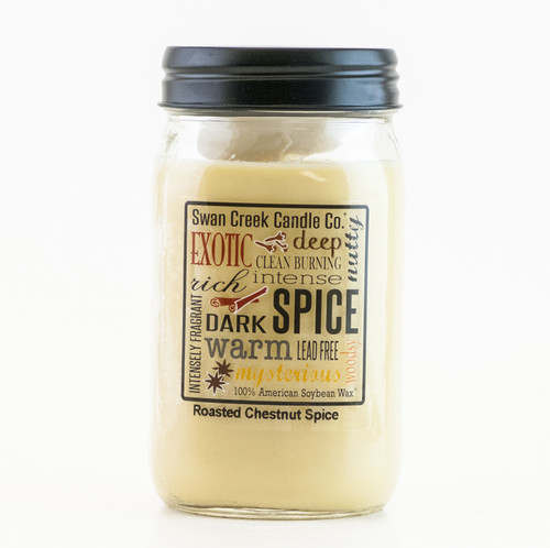 Roasted Chestnut Spice 24 oz. Swan Creek Kitchen Pantry Jar Candle