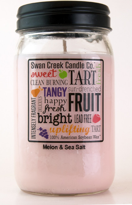 Melon & Sea Salt 24 oz. Swan Creek Kitchen Pantry Jar Candle