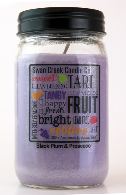 Black Plum & Prosecco 24 oz. Swan Creek Kitchen Pantry Jar Candle