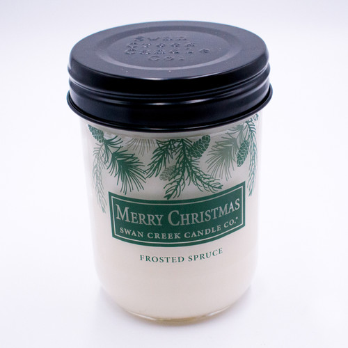 Frosted Spruce 12 oz. Swan Creek Christmas Traditions Jar Candle