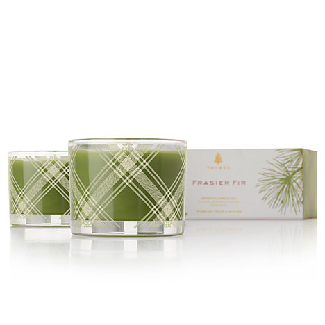 *Thymes Frasier Fir Poured Candle Set-