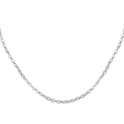 18" Sterling Silver .6mm Cable Chain - TLSJ BRAND