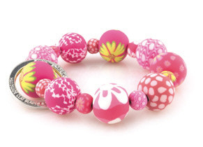 Simply Pink Wrist Key Chain