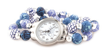 Something Blue Classic Round Silver Ball Watch