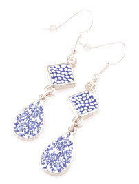 Something Blue Tear Drop Earring