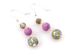 Remember Me Three Bead Combo Earring