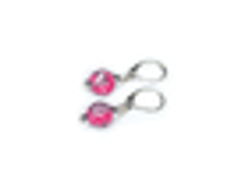 Pink Paradise Classic Silver Ball Earring