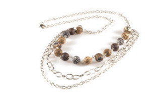 Safari Silver Tiered Necklace