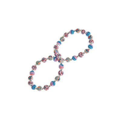 Denim Classic Silver Ball Necklace