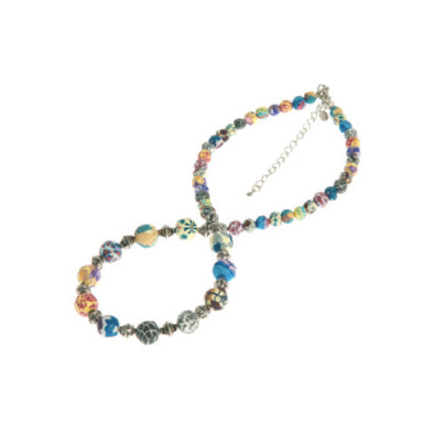 Material Multi 8mm Non-Stretch Link Necklace