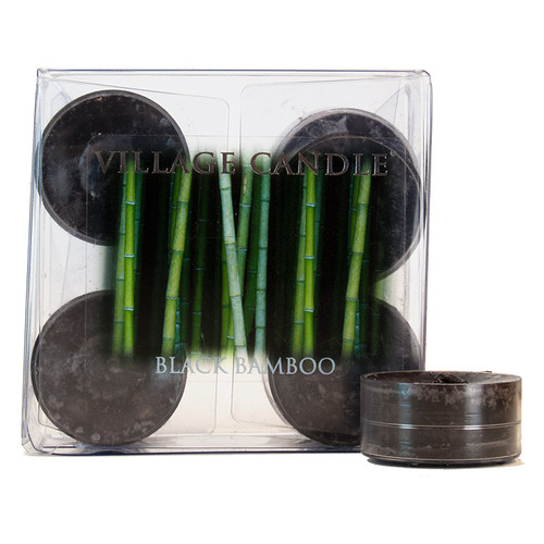 Black Bamboo 10 pk Tealights by Village Candles