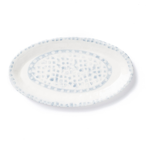 Vietri Mosaico Blu Small Oval Platter
