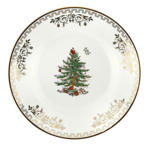 Christmas Tree Gold Set of 4 Bread And Butter Plates by Spode
