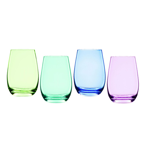 FOUR VINTAGE WINE GLASSES — Marvalene