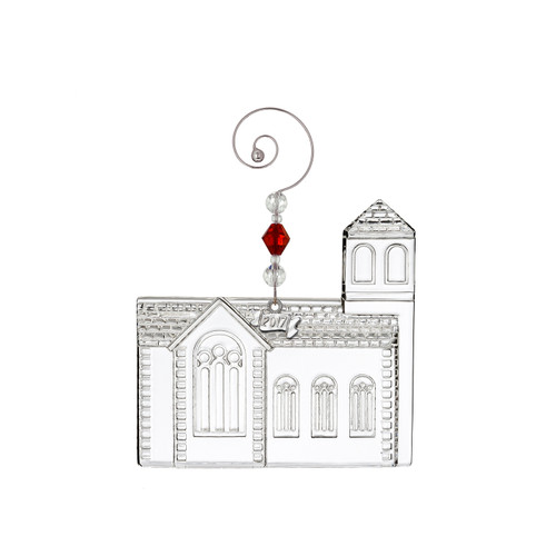 Waterford Closeouts: 2017 Dimensional Church Crystal Ornament by Waterford