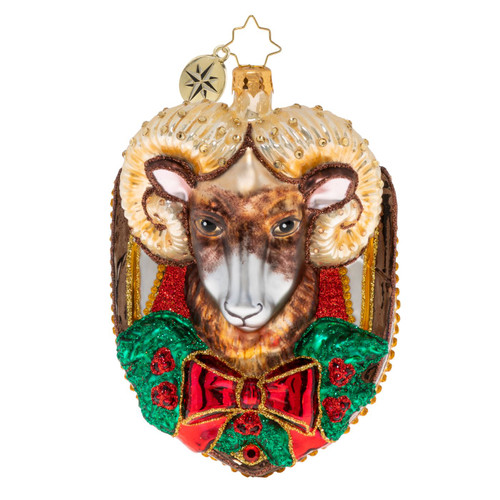 Holiday Horns Ornament by Christopher Radko