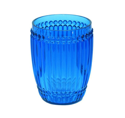 Milano Glassware Blue Small Tumbler by Le Cadeaux