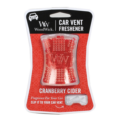 WoodWick Candles Cranberry Cider Car Vent Freshener