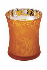 WoodWick Candles Pumpkin Gingerbread 10 oz. Dancing Glass
