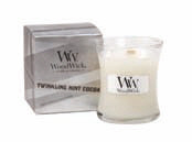 WoodWick Candles Twinkling Mint Cocoa 3.4 oz. Holiday Collection Boxed