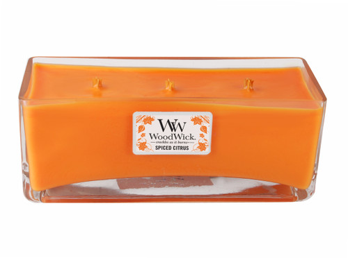 WoodWick Candles Spiced Citrus Rectangle Lux Glass