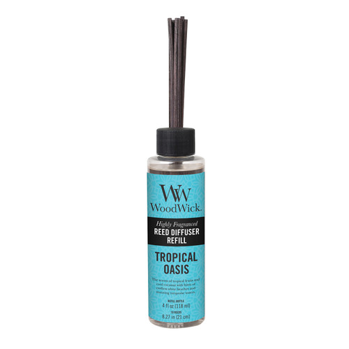 WoodWick Candles Tropical Oasis 4 oz. Reed Diffuser REFILL