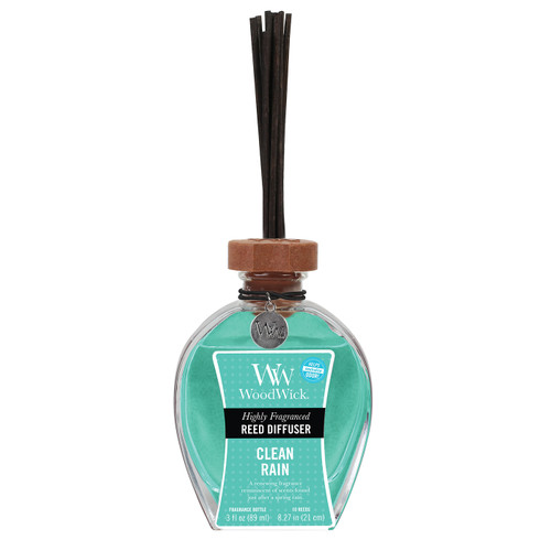 WoodWick Candles Clean Rain 3 oz. Reed Diffuser