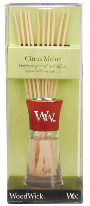 WoodWick Candles Citrus Melon 2 oz. Reed Diffuser