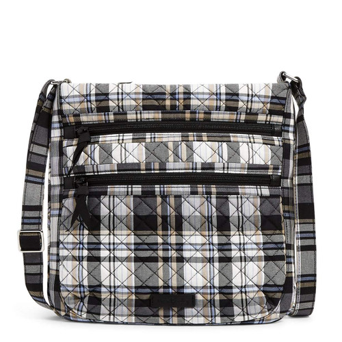 Triple Zip Hipster Cozy Plaid Neutral by Vera Bradley