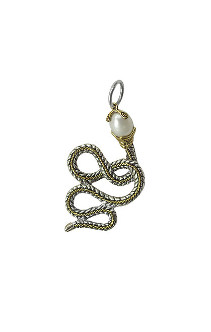 Pearl of Rebirth Snake Pendant by Waxing Poetic