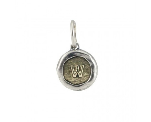 Letter "W" Petite Poetic Insignia Charm by Waxing Poetic