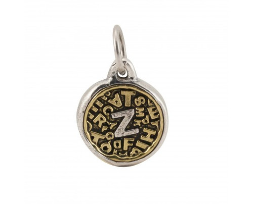 Letter "Z" Scramble Insignia Charm by Waxing Poetic (Special Order)